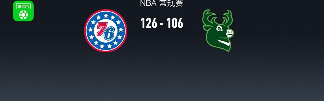 世界杯中国官方网站-NBA战报：76人126-106雄鹿，科马克-瑞安22分